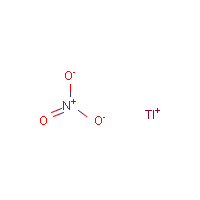 Thallous nitrate formula graphical representation