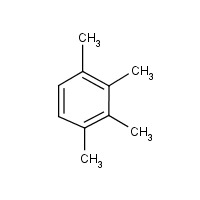 1,2,3,4-Tetramethylbenzene formula graphical representation