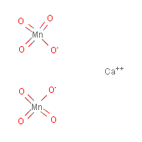 Calcium permanganate formula graphical representation