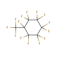 Perfluoromethylcyclohexane formula graphical representation
