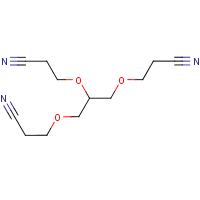 1,2,3-Tris(2-cyanoethoxy)propane formula graphical representation