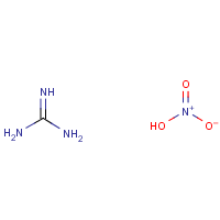 Guanidine nitrate formula graphical representation