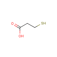 3-Mercaptopropionic acid formula graphical representation