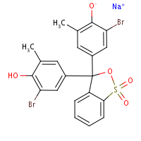 Bromocresol Purple sodium salt formula graphical representation