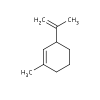 1-Methyl-3-(1-methylethenyl)cyclohexene formula graphical representation