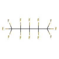 Perfluoropentane formula graphical representation
