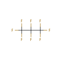 Perfluoropropane formula graphical representation