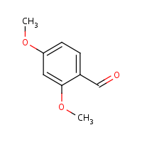 2,4-Dimethoxybenzaldehyde formula graphical representation