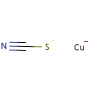 Cuprous thiocyanate formula graphical representation