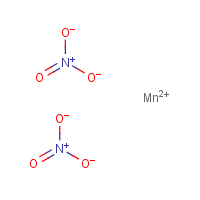 Manganese(II) nitrate formula graphical representation