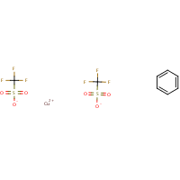 Copper(I) trifluoromethanesulfonate benzene complex formula graphical representation