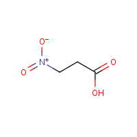 3-Nitropropionic acid formula graphical representation