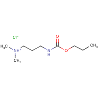 Propamocarb hydrochloride formula graphical representation