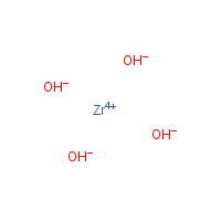Zirconium hydroxide formula graphical representation