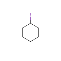 Iodocyclohexane formula graphical representation