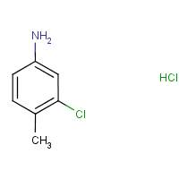 3-Chloro-p-toluidine hydrochloride formula graphical representation