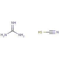 Guanidine thiocyanate formula graphical representation