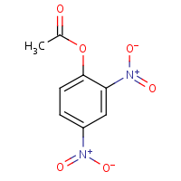 2,4-Dinitrophenyl acetate formula graphical representation