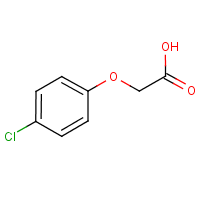 4-Chlorophenoxyacetic acid formula graphical representation