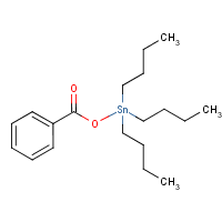 Tributyltin benzoate formula graphical representation