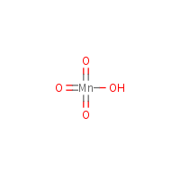 Permanganic acid formula graphical representation