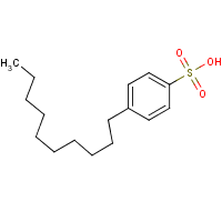 4-Decylbenzenesulfonic acid formula graphical representation
