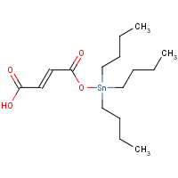 Tributyltin maleate formula graphical representation