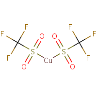Copper(II) trifluoromethanesulfonate formula graphical representation