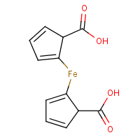 1,1'-Ferrocenedicarboxylic acid formula graphical representation