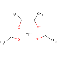 Titanium(IV) ethoxide formula graphical representation