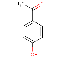 4-Hydroxyacetophenone formula graphical representation