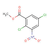Methyl 2,5-dichloro-3-nitrobenzoate formula graphical representation