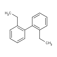 1,1'-Biphenyl, 2,2'-diethyl- formula graphical representation