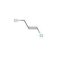 trans-1,3-Dichloropropene formula graphical representation