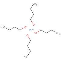 Zirconium(IV) butoxide formula graphical representation