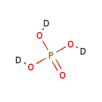 Phosphoric acid-d3 formula graphical representation