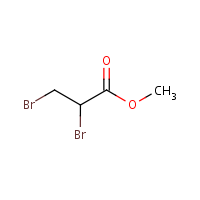 Methyl 2,3-dibromopropionate formula graphical representation