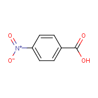 4-Nitrobenzoic acid formula graphical representation