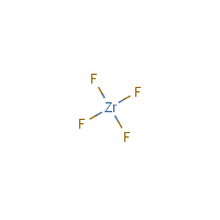 Zirconium fluoride formula graphical representation