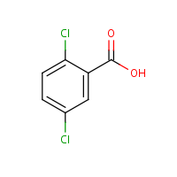 2,5-Dichlorobenzoic acid formula graphical representation