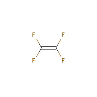 Tetrafluoroethylene formula graphical representation