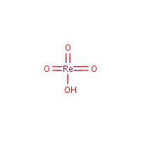 Perrhenic acid formula graphical representation
