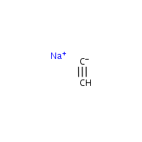 Sodium acetylide formula graphical representation