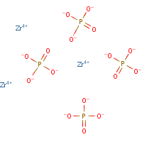 Zirconium phosphate formula graphical representation