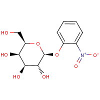 2-Nitrophenyl-beta-D-galactopyranoside formula graphical representation