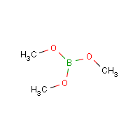 Trimethyl borate formula graphical representation