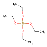 Ethyl silicate formula graphical representation