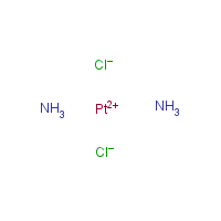 trans-Diamminedichloroplatinum formula graphical representation
