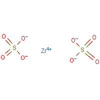 Zirconium sulfate formula graphical representation