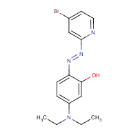 2-(5-Bromo-2-pyridylazo)-5-diethylaminophenol formula graphical representation